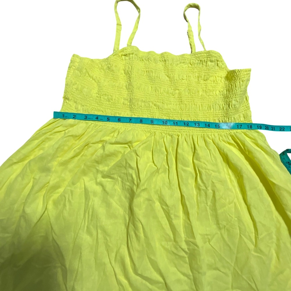 Universal Thread Yellow Dress Women's  Smocked Casual Summer - Picture 9 of 9